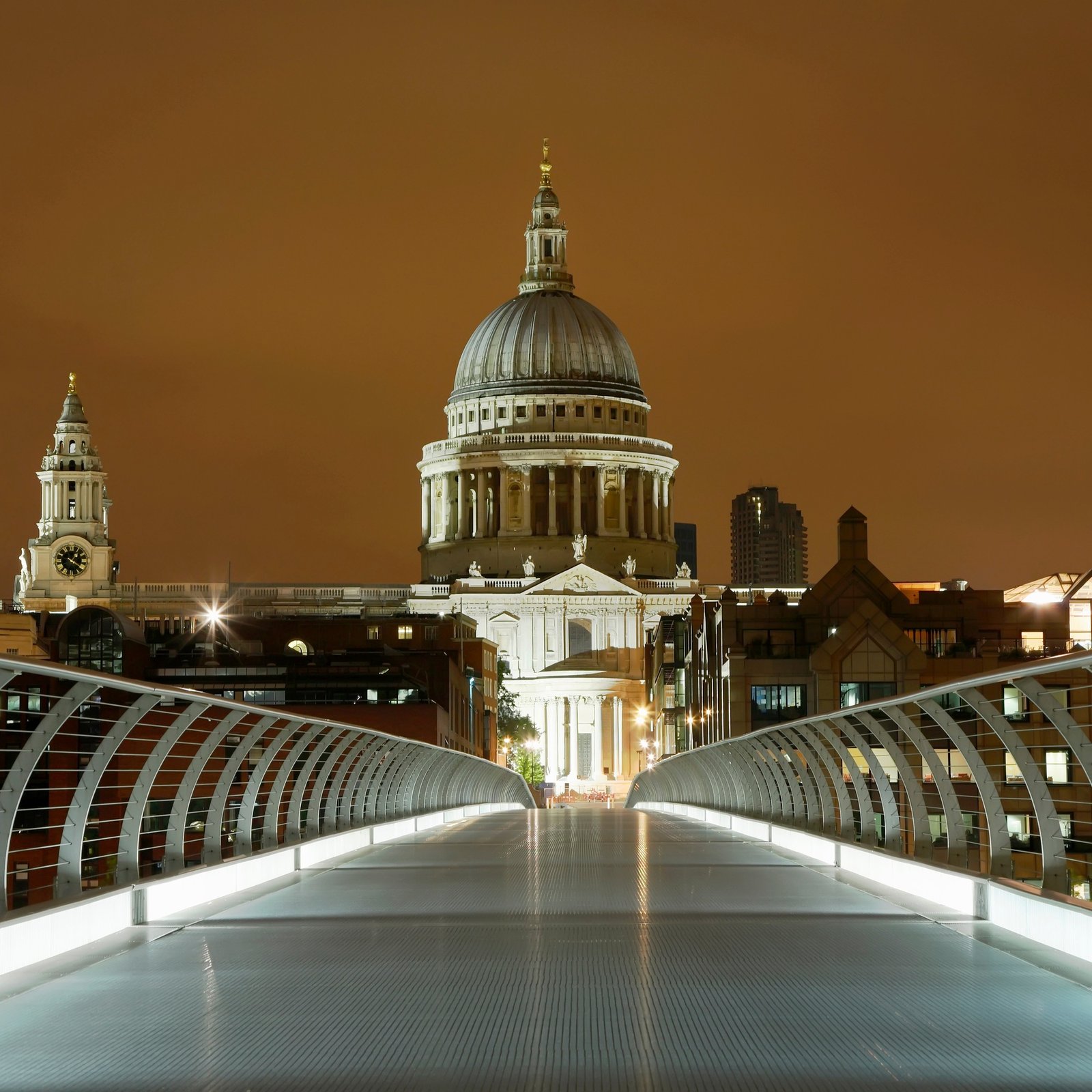 St. Paul's and Millennium Bridge, London